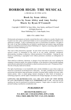 horror high: the musical