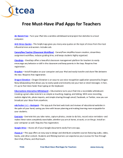 Free Must-Have iPad Apps for Teachers