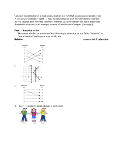 Consider the definition of a function (A function is a rule that assigns