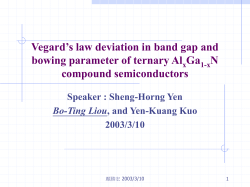 顏勝宏-Vegard`s law deviation in band gap and bowing parameter of