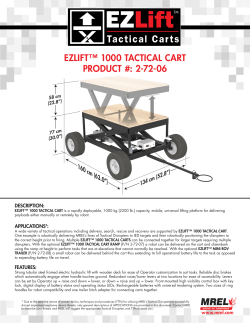 ezlift™ 1000 tactical cart - MREL Group of Companies Limited