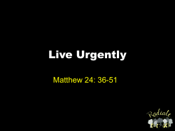 Live Urgently