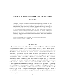 Efficient Dynamic Matching with Costly Search