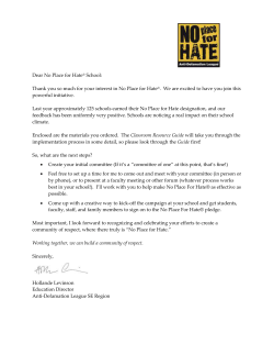 No Place For Hate® temporary tattoos