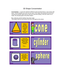 3d shapes - a free printable game - mathematics-ICT