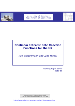 Nonlinear interest rate reaction functions for the UK