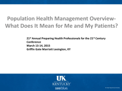 Population Health Management