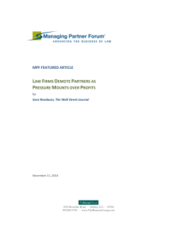 mpf featured article law firms demote partners as pressure mounts
