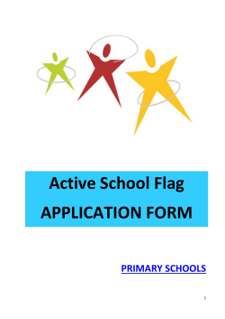 Active School Flag APPLICATION FORM