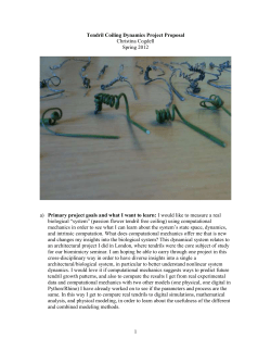Tendril Coiling Dynamics Project Proposal Christina Cogdell Spring