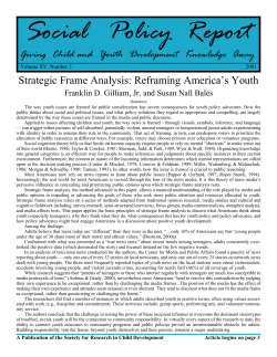 July SPR XV No 3.p65 - Society for Research in Child Development