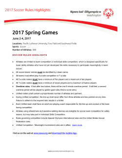 2017 Spring Games - Special Olympics Washington