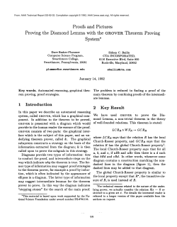 Proving the Diamond Lemma with the GROVER Theorem Proving
