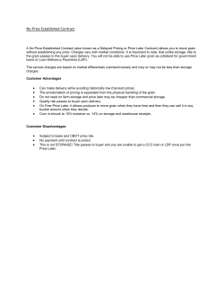 No Price Established Contract - Co-Ag