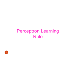 04 CSC 302 1.5 Neural Networks Perceptron Learning Rule