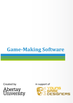 Game-Making Software - BAFTA Young Game Designers