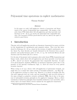 Polynomial time operations in explicit mathematics