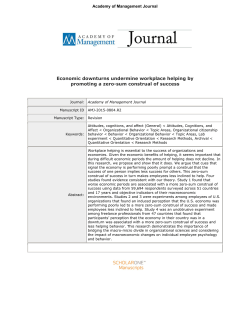 Economic downturns undermine workplace helping by promoting a