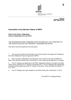 The Information and Communication Technology (ICT) Strategy of
