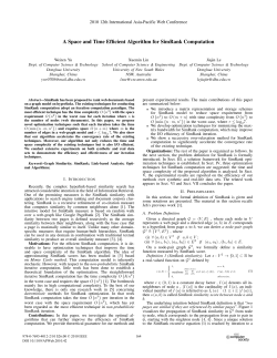 A Space and Time Efficient Algorithm for SimRank Computation