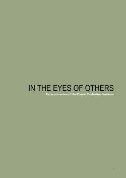 the danish evaluation institute &ndash; mandate and obligations