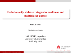 Evolutionarily stable strategies in nonlinear and