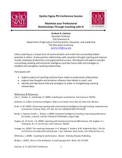 Epsilon Sigma Phi Conference Session Maximize your Professional