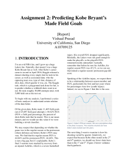 Predicting Kobe Bryant`s Made Field Goals