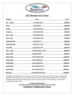 Microsoft Word - 2016 Fiberglass Prices