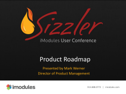 Roadmap &ndash; Q3 continued