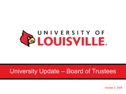 UniversityUpdateBOD10-2-08 - Louisville