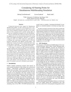 Considering All Starting Points for Simultaneous