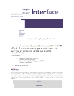 2.1. Airborne virus survival and temperature