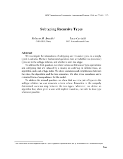 Subtyping Recursive Types