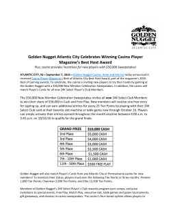 Golden Nugget Atlantic City Celebrates Winning Casino Player