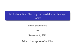 Multi-Reactive Planning for Real-Time Strategy Games