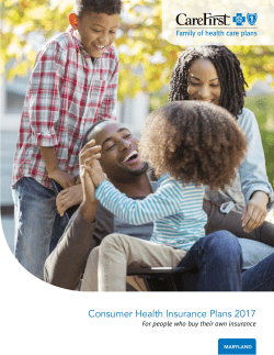 Consumer Health Plan Brochure MD