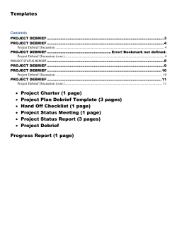 NCAT STRATEGY PLANNING PROPSAL