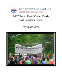 Unit Scout Fest/Camp Card Chair Position