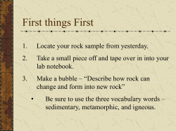 Objectives: As a result of this lesson, the student will: 1. Explain what