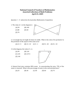 Assorted Collection of Math Problems[1]