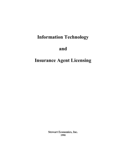 Information Technology and Insurance Agent Licensing
