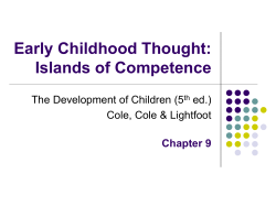 Chapter 9: Early Childhood Thought