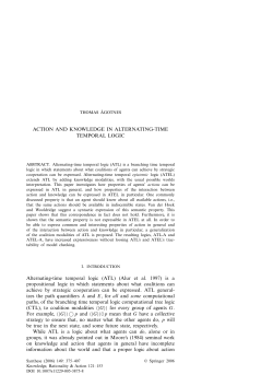 ACTION AND KNOWLEDGE IN ALTERNATING