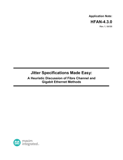 HFAN-4.3.0 Jitter Specifications Made Easy