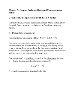 Study the open-economy IS-LM