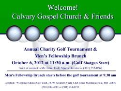 Fore! - Calvary Gospel Church