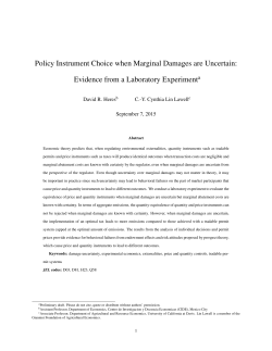 Policy Instrument Choice when Marginal Damages are