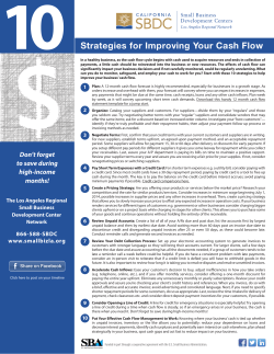 Strategies for Improving Your Cash Flow