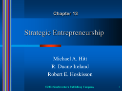 Strategic Management: Competitiveness and Globalization